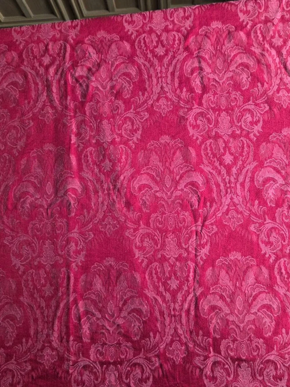 Red Tablecloth + 8 Dinner Napkins - Damask Cloth TC= 96x55 Rectangle